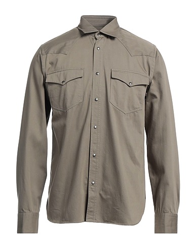 XACUS Camicia di jeans Grigio 100% Cotone