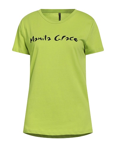 MANILA GRACE T-shirt Light green 100% Cotton