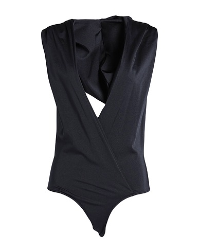 BALMAIN TOPWEAR Black 80% Polyamide, 20% Elastane, Cotton