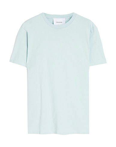 FRAME Basic T-Shirt Sky blue 100% Cotton