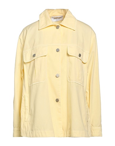 ALBERTA FERRETTI Chemises et chemisiers de couleur unie Jaune pastel 100% Coton