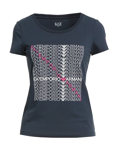 EA7 T-shirt Navy 95% Cotton, 5% Eco Polyester