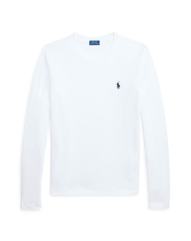 POLO RALPH LAUREN Basic T-Shirt White 100% Cotton