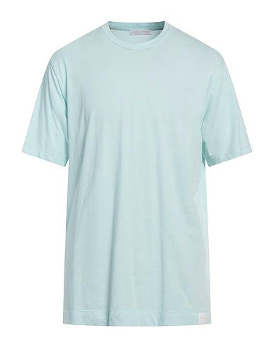 DANIELE FIESOLI Basic T-Shirt Turquoise 100% Cotton