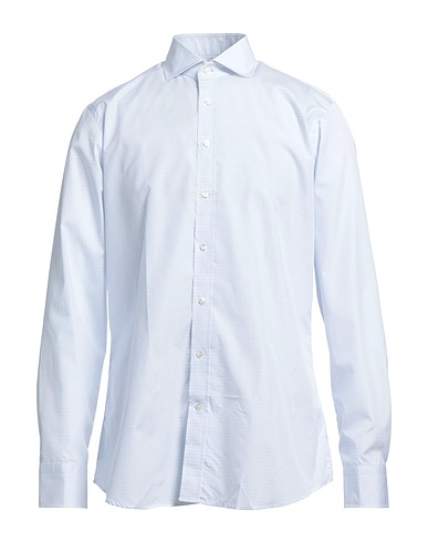 HACKETT Kariertes Hemd Himmelblau 100% Baumwolle