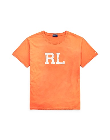 POLO RALPH LAUREN T-shirt RL LOGO JERSEY TEE
 Orange 100% Cotton