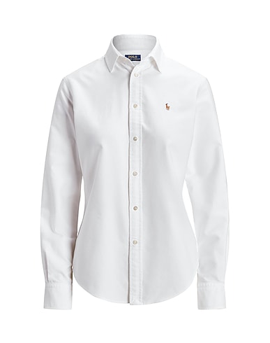 POLO RALPH LAUREN Solid colour shirts & blouses CLASSIC FIT OXFORD SHIRT
 White 100% Cotton