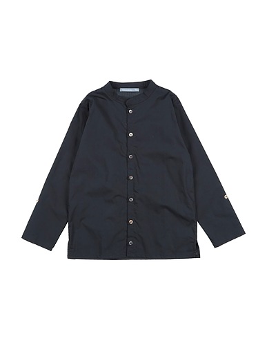 MINIMU' Solid colour shirts & blouses Black 100% Cotton