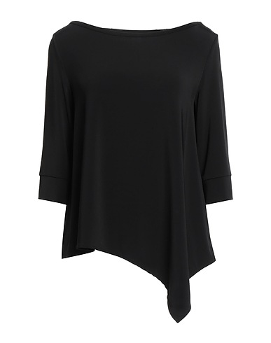 1-ONE T-shirt Black 93% Viscose, 7% Elastane