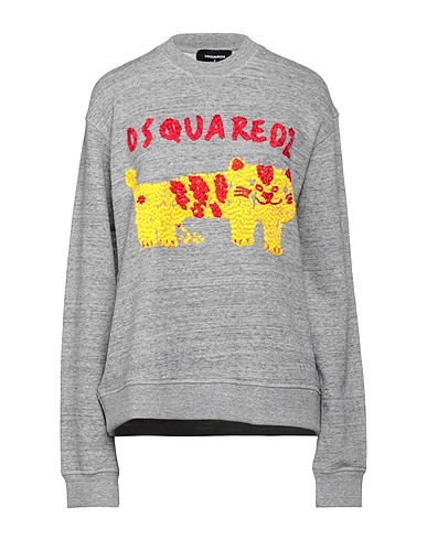 DSQUARED2 Sweatshirt Grey 100% Cotton, Elastane