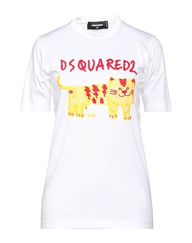 DSQUARED2 T-shirt Bianco 100% Cotone