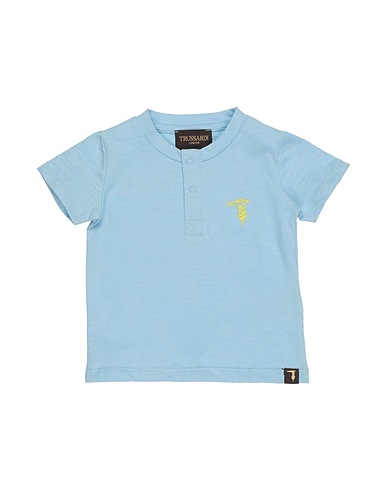 TRUSSARDI JUNIOR T-shirt Celeste 100% Cotone