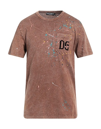 DOLCE&GABBANA T-shirt Brown 100% Cotton