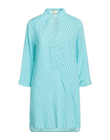 IU RITA MENNOIA Top Turquoise 100% Viscose