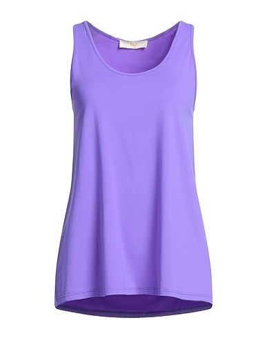 IU RITA MENNOIA Tank top Purple 83% Polyamide, 17% Elastane