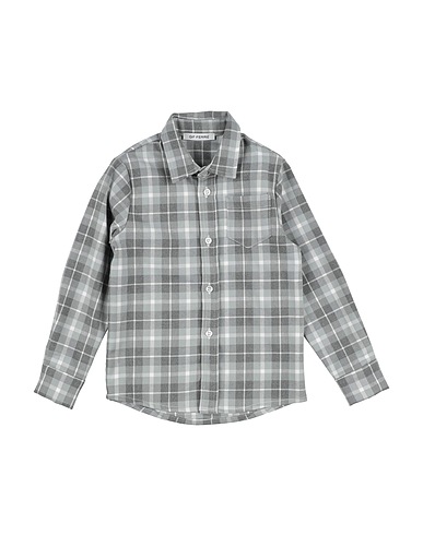 GF FERRE' Patterned shirt Grey 79% Polyester, 18% Viscose, 3% Elastane