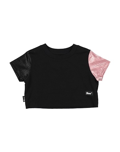 SHOE T-shirt Black 100% Cotton, Polyester, Elastane
