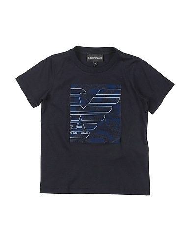 EMPORIO ARMANI T-shirt Blu notte 100% Cotone, Poliestere