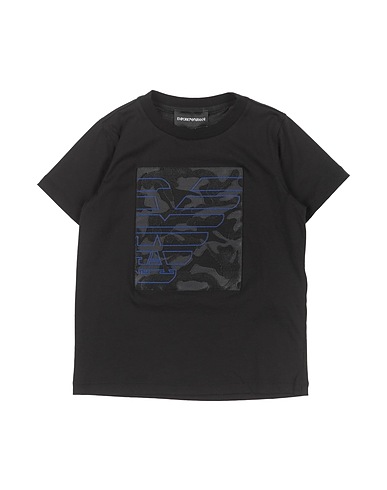 EMPORIO ARMANI T-Shirt Schwarz 100% Baumwolle, Polyester