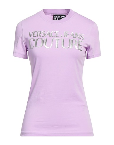 VERSACE JEANS COUTURE T-shirt Lilac 100% Cotton