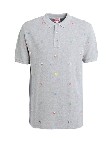 KENZO Polo shirt Grey 100% Organic cotton