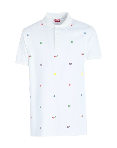 KENZO Polo shirt White 100% Organic cotton