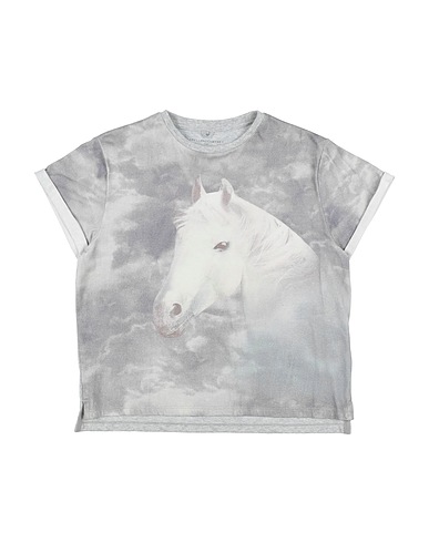 STELLA McCARTNEY KIDS T-Shirt Hellgrau 100% Baumwolle, Elastan