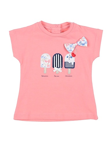 MINIBANDA by SARABANDA T-shirt Salmon pink 95% Cotton, 5% Elastane