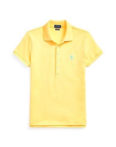 POLO RALPH LAUREN Polo shirt SLIM FIT STRETCH POLO SHIRT
 Yellow 97% Cotton, 3% Elastane