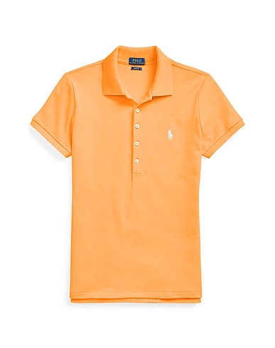 POLO RALPH LAUREN Polo shirt SLIM FIT STRETCH POLO SHIRT
 Mandarin 97% Cotton, 3% Elastane