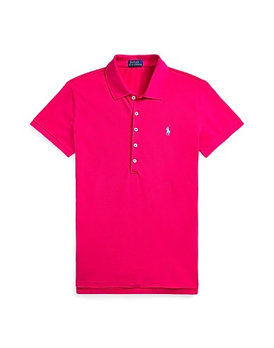 POLO RALPH LAUREN Polo shirt SLIM FIT STRETCH POLO SHIRT
 Fuchsia 97% Cotton, 3% Elastane