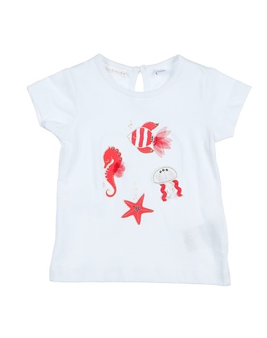 MINIBANDA by SARABANDA T-shirt Bianco 100% Cotone