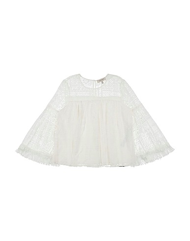 TWINSET Top Ivory 64% Cotton, 36% Polyamide, Elastane