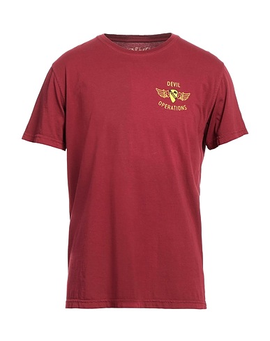 BL'KER T-shirt Burgundy 100% Cotton