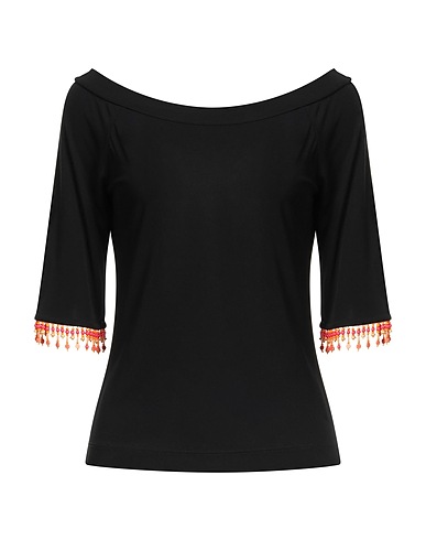 CLIPS T-shirt Black 72% Viscose, 28% Polyester