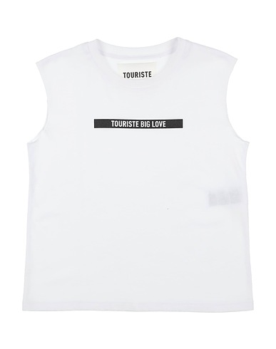 TOURISTE Canotta Bianco 100% Cotone organico