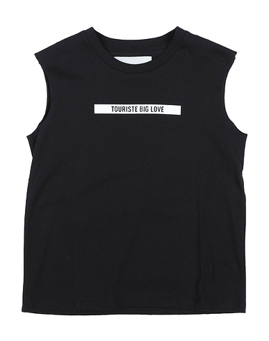 TOURISTE Canotta Nero 100% Cotone organico