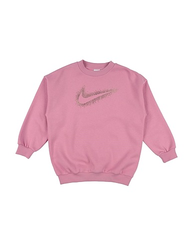 NIKE Sweatshirt Nike Sportswear Icon Fleece Big Kids' (Girls') Sweatshirt Pink 80% Cotton, 20% Polyester, Elastane