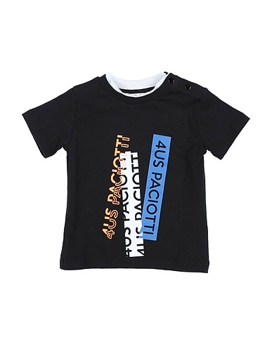 PACIOTTI 4US T-Shirt Schwarz 100% Baumwolle