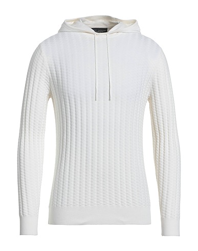 BRETT JOHNSON Sweater White 70% Cotton, 30% Cashmere