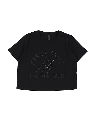 MANILA GRACE T-shirt Nero 94% Cotone, 6% Elastan