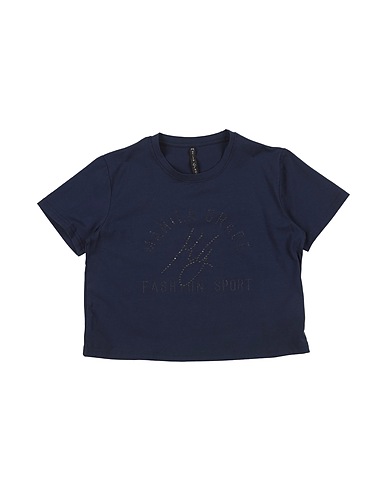 MANILA GRACE T-shirt Midnight blue 94% Cotton, 6% Elastane