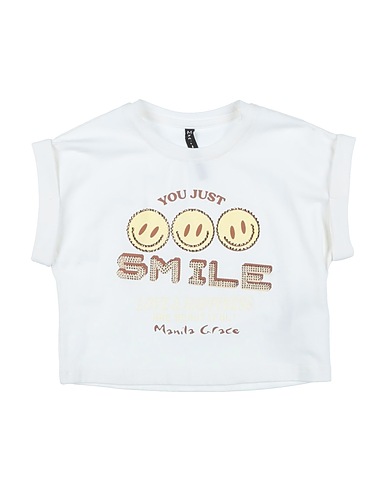 MANILA GRACE T-shirt White 94% Cotton, 6% Elastane