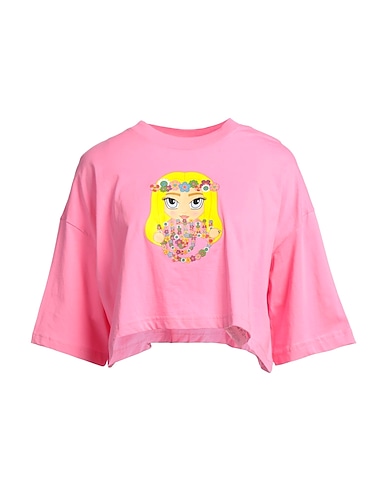 CHIARA FERRAGNI Crop top Rosa 100% Cotone