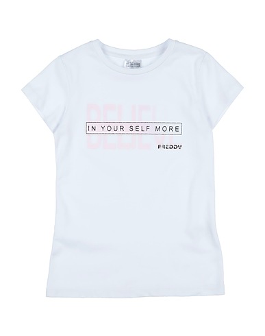 FREDDY T-shirt White 95% Cotton, 5% Elastane