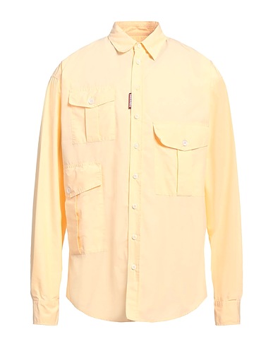DSQUARED2 Solid colour shirt Apricot 59% Cotton, 41% Polyester