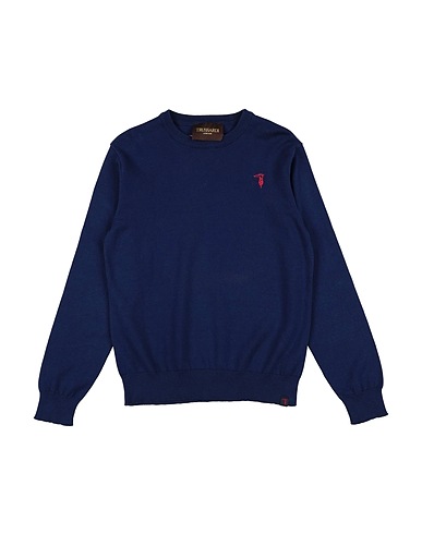 TRUSSARDI JUNIOR Jumper Navy blue 90% Cotton, 10% Nylon