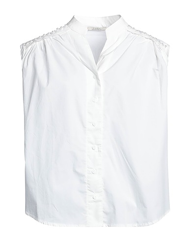 CUBIC Camicie e bluse tinta unita Bianco 100% Cotone