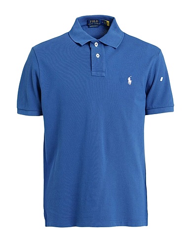 POLO RALPH LAUREN Polo shirt Slate blue 100% Cotton