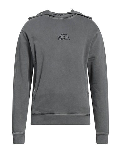 WOOLRICH Felpa Piombo 100% Cotone